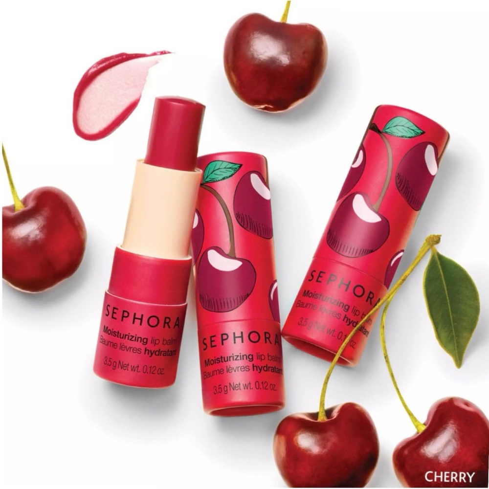 Sephora Original Moisturizing “Cherry” Lip Balm- 8HR Hydrating Treatment (NWT) - Picture 7 of 8